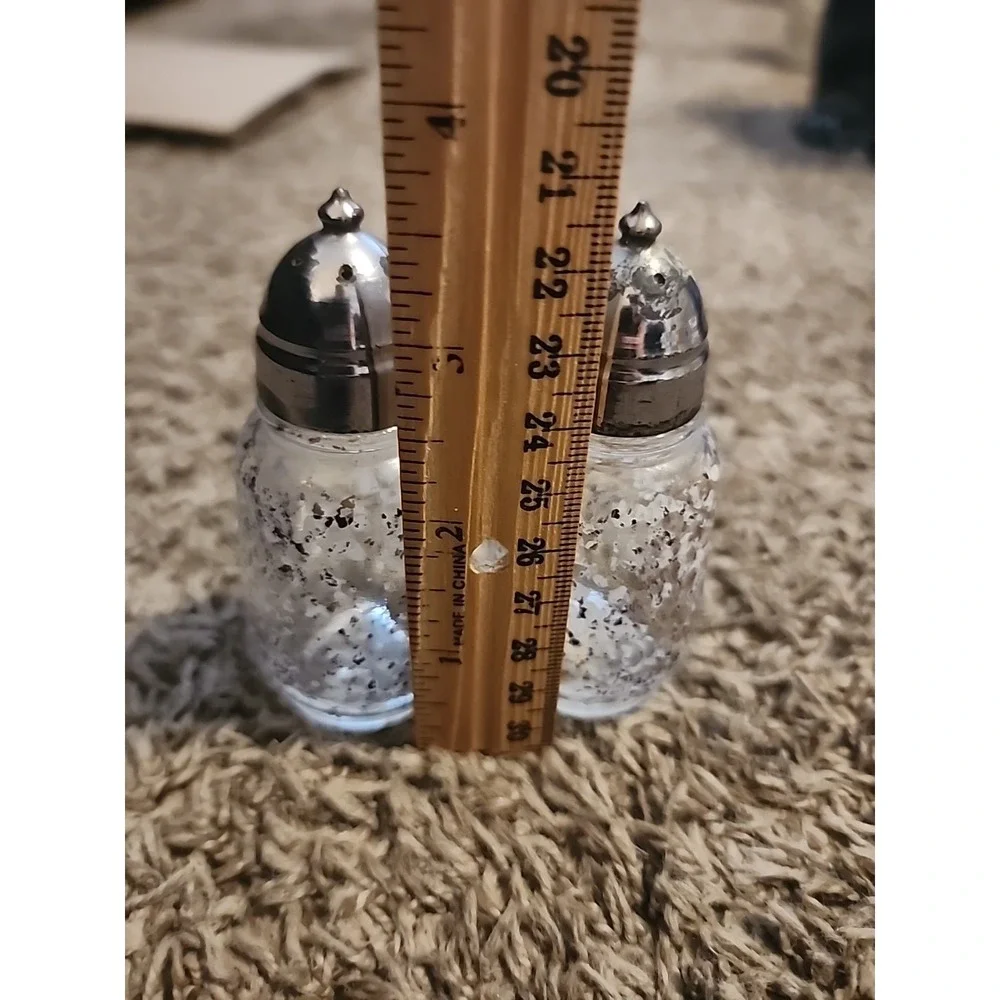 Vintage Anchor Hocking Sparkle‎ S&P, Oil & Vin Cruette- Set